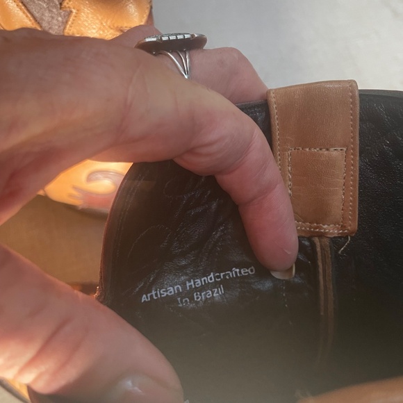 Handmade tooled cowboy luxury boots W size 10 - Picture 8 of 9